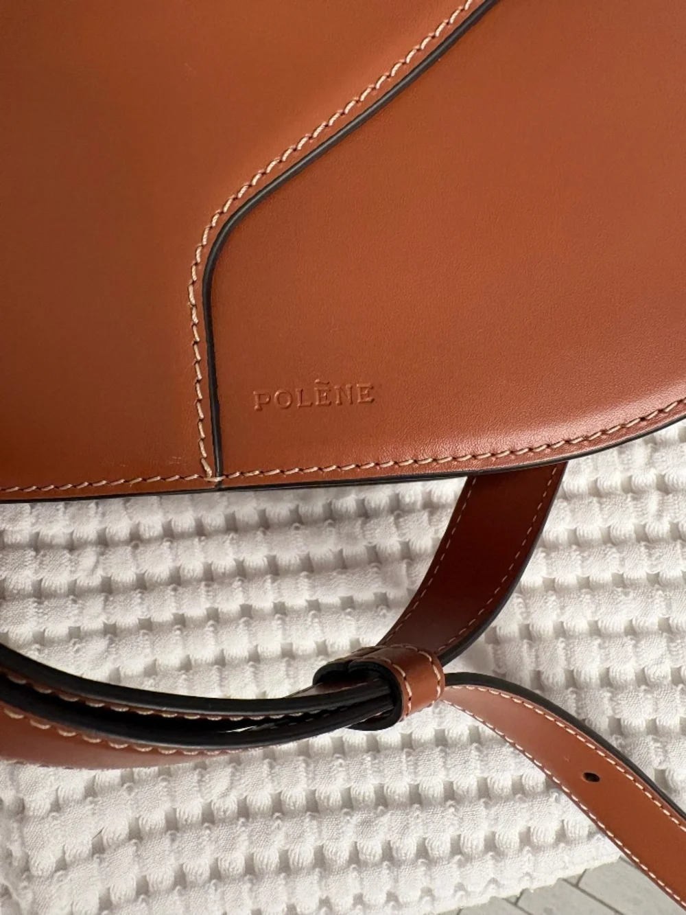 Polène Nodde Hobo Bag Cognac Leather – Excellent Condition + Dust Bag